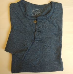 American Eagle Long Sleeve Henley T Shirt
